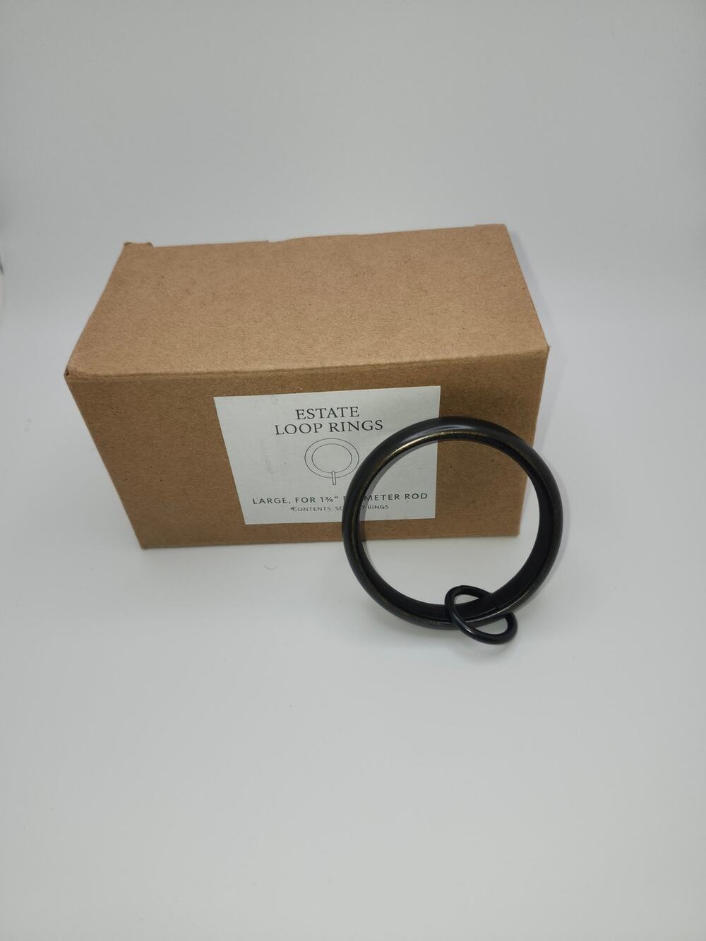 Estate Loop Rings Restoration Hardware Large fits 1 3/4" Diameter Rod [7 Rings]
